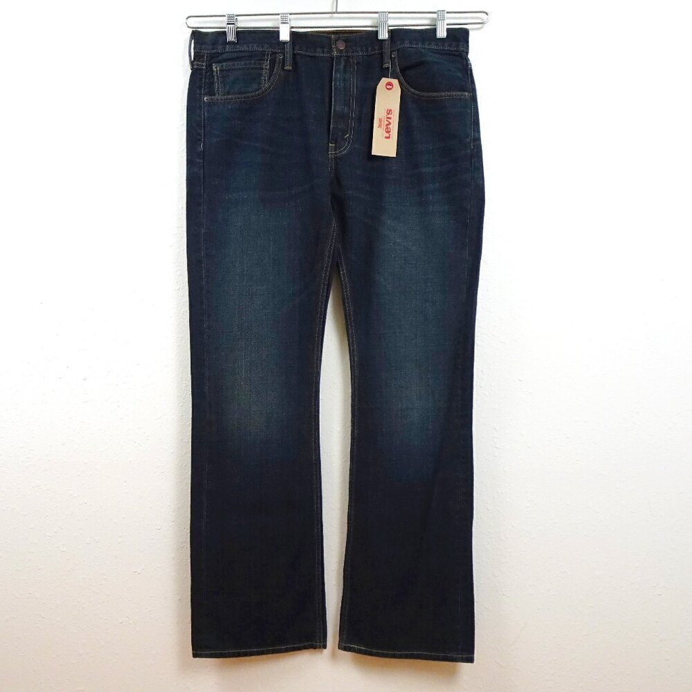 Levi's 527 Slim Bootcut Jeans Men's Size 38x34 Blue Denim Western Cowboy Cotton